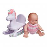 JC Toys/Berenguer - My Sweet Love - Rocking Horse Playset - Doll